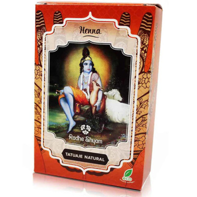 Henna Rodhe Shyam tatuaje natural